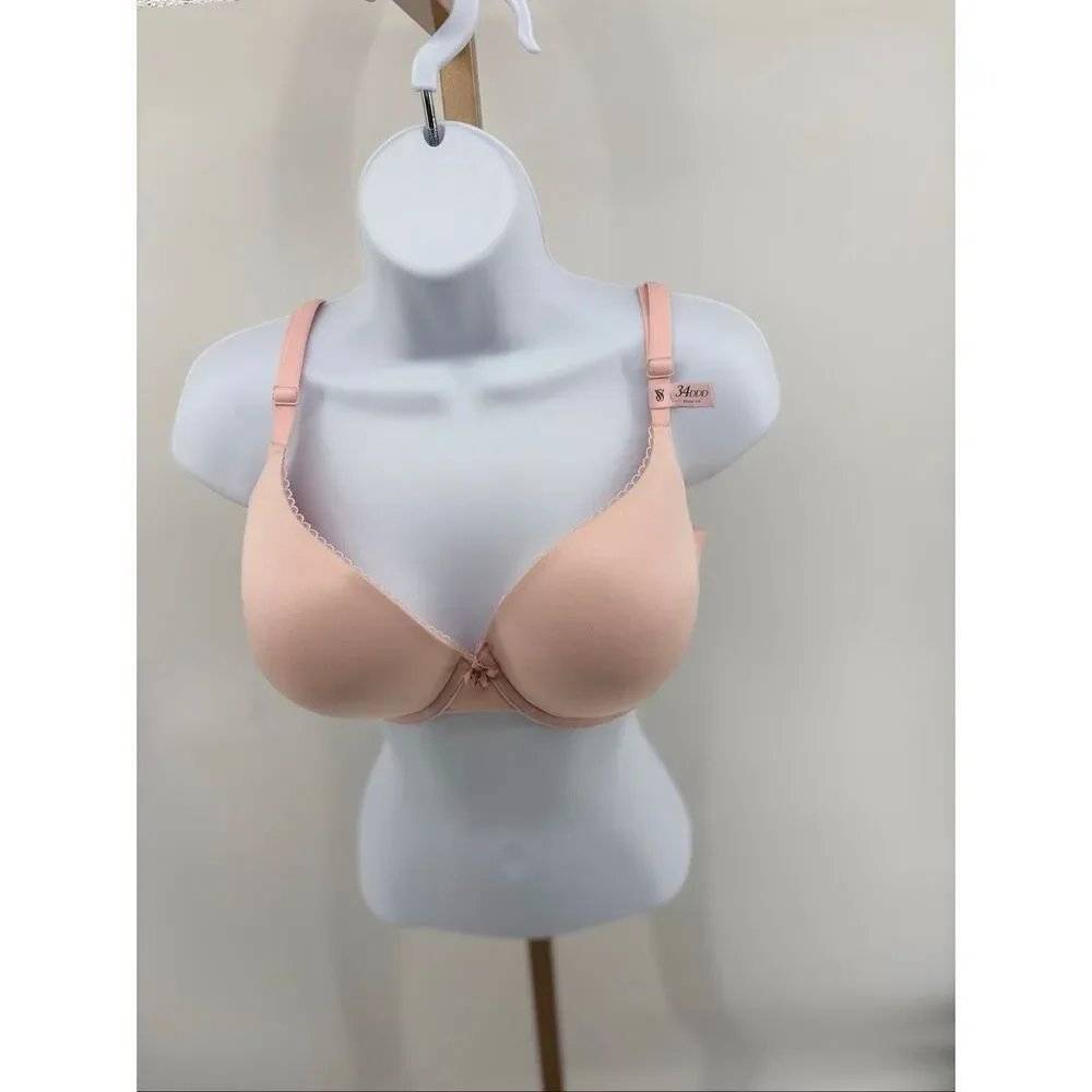 Victoria’s Secret Body by Victoria Perfect Shape Push Up Bra Pink 34DDD 34F NWT